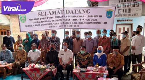 Reses Anggota DPRD Provinsi Sumsel Dapil Sumsel III Kabupaten OKI-OI di Tanjung Lubuk. FOTO : VIRALSUMSEL.COM