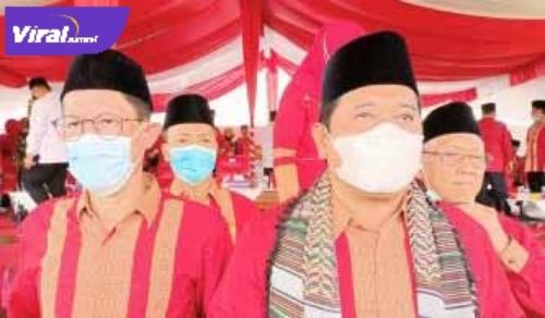 Ketua DPRD Kabupaten Banyuasin, H Irian Setiawan, SH, M.Si bersama Bupati Askolani. FOTO : IST