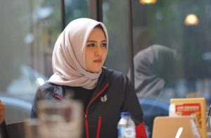 Nirmala Dewi Humas Panitia Kejuaraan Boling Nasional. FOTO : VIRALSUMSEL.COM