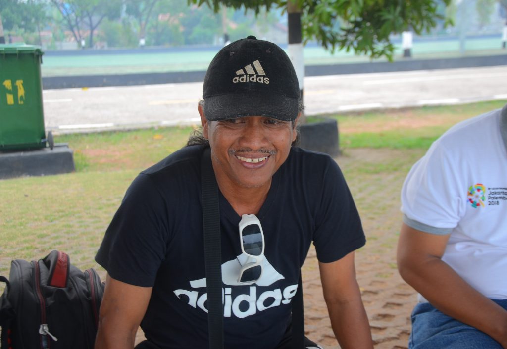 Subagio ketua panitia turnamen sepak bola Inzaghi Cup. FOTO : VIRALSUMSEL.COM