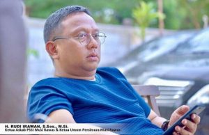 Ketua Askab PSSI Kabupaten Musi Rawas, H Rudi Irawan. FOTO :VIRALSUMSEL.COM