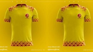 Jersey Sriwijaya FC warna kuning. FOTO : IG
