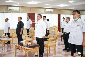 Dr Dodi Reza Alex Bupati Kabupaten Musi Banyuasin siap bantu pangan warga Muba. FOTO : VIRALSUMSEL.COM