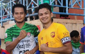 Bobby Satria kapten Muba Babel United (jersey kuning). FOTO : VIRALSUMSEL.COM