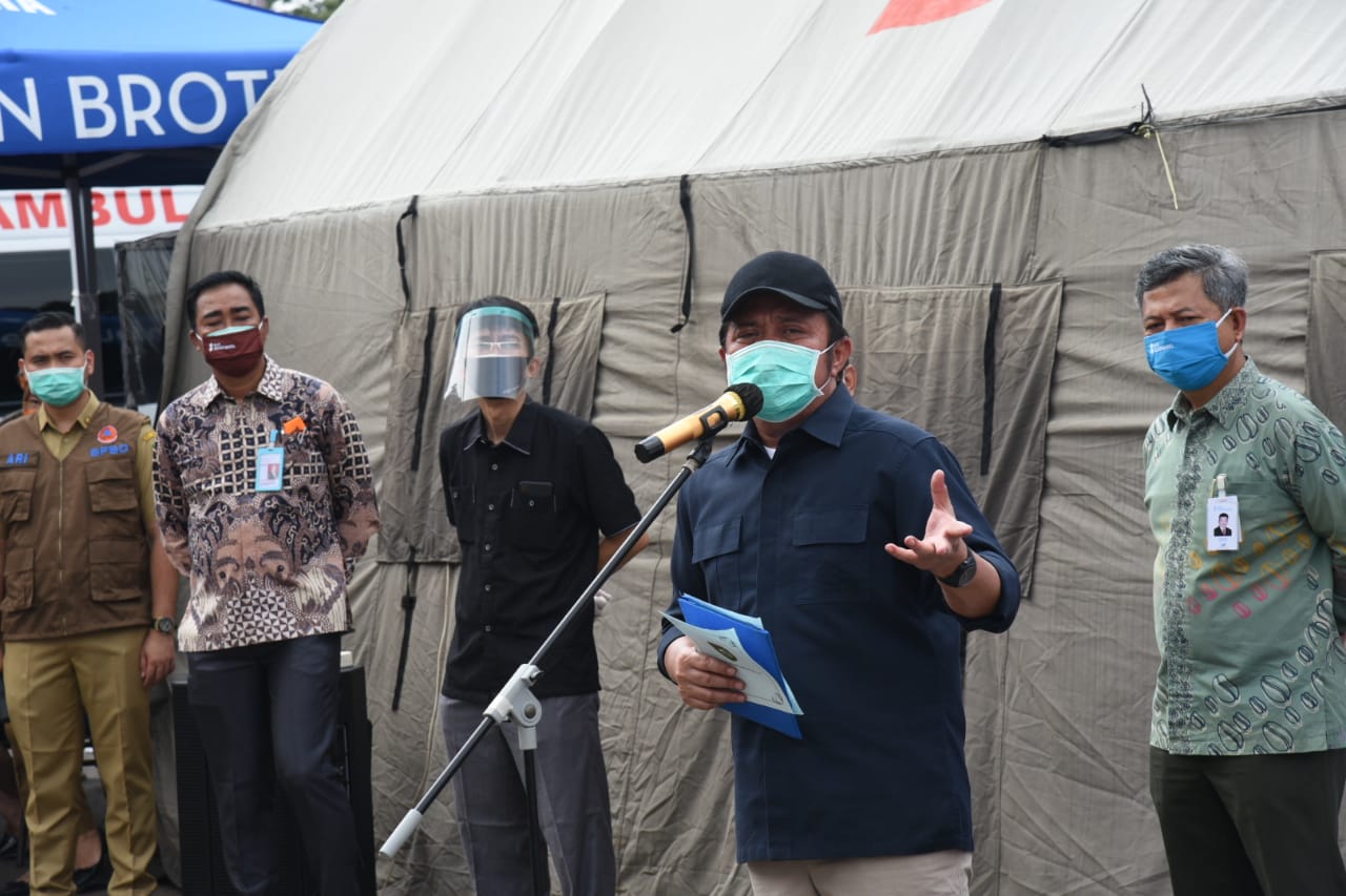 Gubernur Provinsi Sumatera Selatan (Sumsel) H. Herman Deru memberikan keluasan kepada daerah ajukan PSBB. FOTO : VIRALSUMSEL.COM