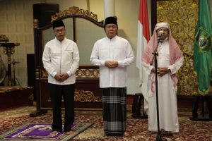 Gubernur Sumsel H.Herman Deru anjurkan shalat tarawih di rumah pada bulan suci Ramadhan 1441 Hijriah. FOTO : VIRALSUMSEL.COM