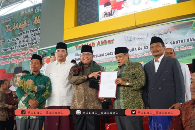 Dr H Dodi Reza Alex Noerdin Lic Econ MBA yang juga selaku Dewan Pembina GP Ansor Sumsel. FOTO: VIRALSUMSEL.COM