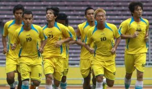 Yong Jie Mu gelandang Sriwijaya FC asal Tiongkok (jersey 10). FOTO : NET