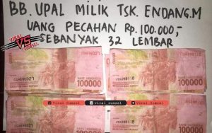 Ilustrasi peredaran Uang Palsu . FOTO :VIRALSUMSEL.COM