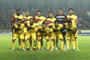 Starting eleven Sriwijaya FC musim 2012/2013 di ajang Indonesia Super League. FOTO : DOK SFC