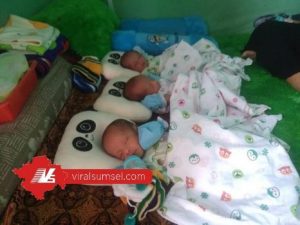 Bayi kembar tiga lahir di RSUD Sekayu di tengah pandemi Covid-19. FOTO :VIRALSUMSEL.COM