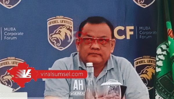 Ahmad Haris Manajer Muba Babel United. FOTO :VIRALSUMSEL.COM