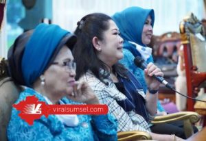 Febrita Lustia Herman Deru, Ketua TP PKK Provinsi Sumsel. FOTO : VIRALSUMSEL.COM