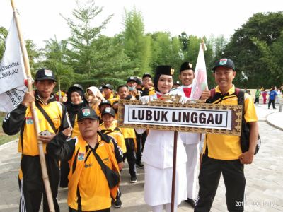 Para atlet Kota Lubuklinggau pada ajang Pekan Paralympic Provinsi Sumatera Selatan pada 2019 lalu. FOTO : VIRALSUMSEL.COM