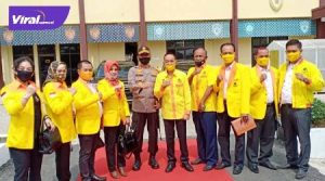 Para pengurus DPW Partai Berkarya Sumsel Silaturahmi dengan Kapolda Sumsel. FOTO :VIRALSUMSEL.COM