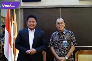 H Herman Deru Gubernur Sumsel bersama Kepala BNI Wilayah Bapak Sunarna Eka Nugraha. FOTO : VIRALSUMSEL.COM
