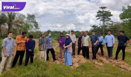 Institut Pertanian Bogor Lakukan penelitian di Sekolah Peternakan Rakyat Desa Cinta Damai Sungai Lilin. FOTO :VIRALSUMSEL.COM