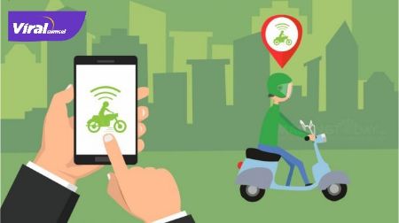 Ilustrasi ojek online. FOTO : VIRALSUMSEL.COM