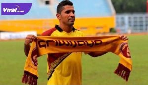 Alberto Gonsalves penyerang naturalisasi asal Brasil saat berseragam Sriwijaya FC. FOTO : ISTIMEWA