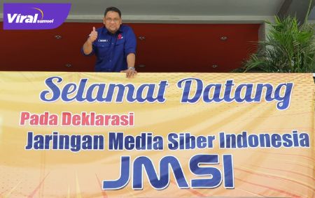 Teguh Santosa Ketua Umum Jariran Media Siber Indonesia. FOTO : VIRALSUMSEL.COM