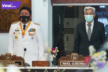 Gubernur Sumsel, H Herman Deru dan Wakil Gubernur Sumsel, H Mawardi Yahya. FOTO : VIRALUMSEL.COM