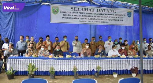 Anggota DPRD Dapil Sumsel III gelar reses di Kabupaten OKI. FOTO : VIRALSUMSEL.COM