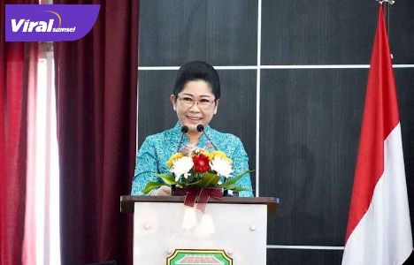Feby Deru Ketua TP PKK Sumsel. FOTO : VIRALSUMSEL.COM