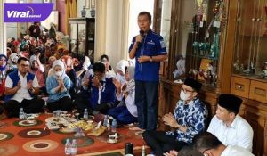H Ishak Mekki Ketua Umum DPW Partai Demokrat Sumsel hadiri kampanye Panca-Ardani di Tanjung Raja. FOTO :VIRALSUMSEL.COM