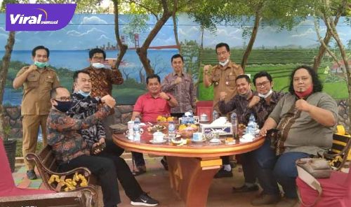 Bupati Banyuasin H Askolani terima audensi pengurus JMSI Sumsel. FOTO :VIRALSUMSEL.COM