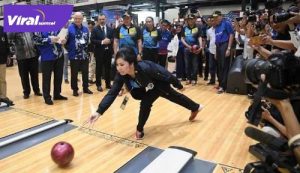 Hj Percha Leanpuri HD Ketua Umum Pengurus Besar Persatuan Boling Indonesia. FOTO :VIRALSUMSEL.COM