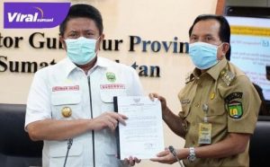 Gubernur Sumsel H Herman Deru bersama Walikota Prabumulih Ridho Yahya. FOTO : VIRALSUMSEL.COM