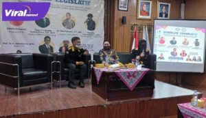 Anggota DPRD Sumsel M Oktafiansyah jadi nara sumber sekolah legislatif di UIN Raden Fatah Palembang. FOTO :VIRALSUMSEL.COM