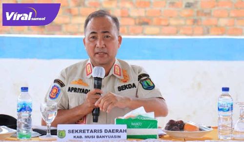 Sekretaris Daerah Kabupaten Musi Banyuasin Drs H Apriyadi MSi. FOTO :VIRALSUMSEL.COM