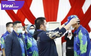 H Herman Deru Gubernur Sumatera Selatan hadiri launching Pelatda PON Papua. FOTO :VIRALSUMSEL.COM