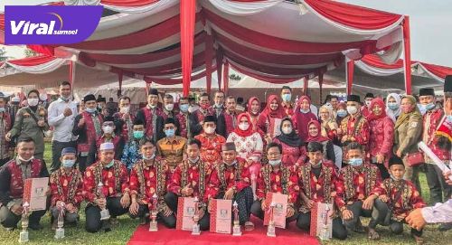 Kontingen Kecamatan Rambutan sukses raih gelar juara umum dua MTQ Banyuasin. FOTO : VIRALSUMSEL,COM