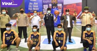 H Herman Deru Gubernur Sumsel buka DBL 2021 di GOR Dempo, JSC. FOTO : VIRALSUMSEL.COM