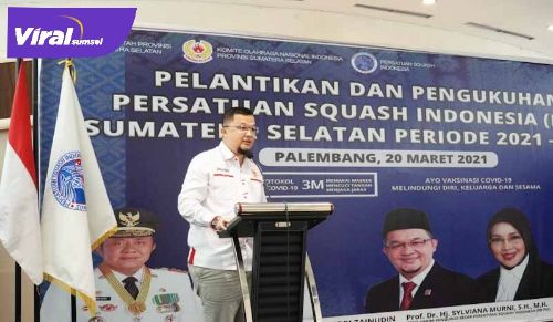 H Hendri Zainuddin Ketua Umum KONI Provinsi Sumsel. FOTO : VIRALSUMSEL.COM