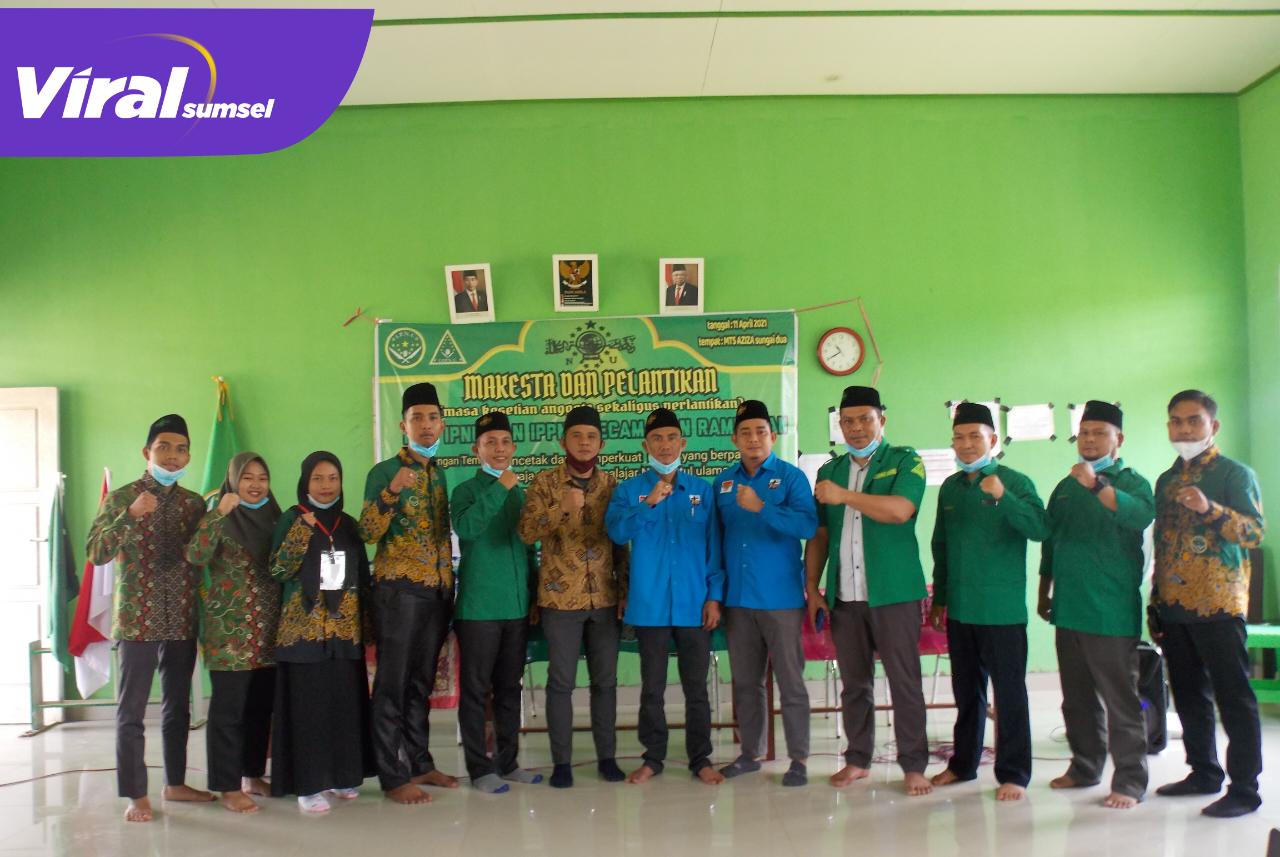 IPNU PAC Kecamatan Rambutan dan IPPNU PAC Kecamatan Rambutan melaksanakan Makesta sekaligus melakukan Pelantikan Anggota. FOTO : VIRALSUMSEL.COM