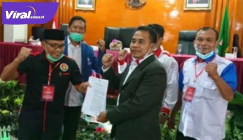 Herman Toni resmi menjadi Ketua Umum KONI Kabupaten Banyuasin. FOTO : VIRALSUMSEL.COM
