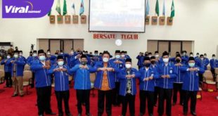 Gubernur Sumsel H Herman Deru usai Pengukuhan Pengurus APRI Provinsi Sumsel di Auditorium Bina Praja Setda Provinsi Sumsel. FOTO : VIRALSUMSEL.COM
