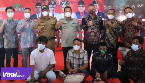 Bupati Banyuasin H Askolani coffee morning bersama pimpinan perusahaan. FOTO : VIRALSUMSEL.COM