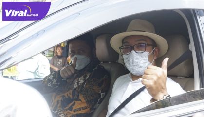 Gubernur Sumsel H Herman Deru bersama Gubernur Jabar Ridwan Kamil. Foto : viralsumsel.com