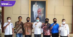 Walikota Prabumulih Ir. H. Ridho Yahya, MM terima formatur Pengurus JMSI Kota Prabumulih. Foto : viralsumsel.com