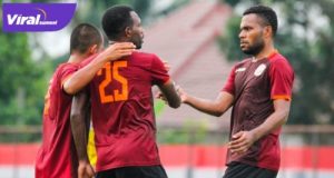 Para pemain Muba Babel United selebrasi usai cetak gol. Foto : MBU for viralsumsel.com