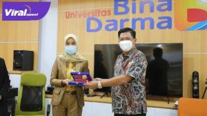 Rektor Dr Sunda Ariana MPd MM menjalin kerja sama dengan dua SMK di Sumsel. Foto :viralsumsel.com