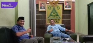 Ketua PW GP Ansor Sumsel Ahmad Zarkasih bersilaturahmi dengan Gus Hidir Ibrahim Ketua PW GP Ansor Lampung, Kamis (17/06/2021). Foto : viralsumsel.com/noto
