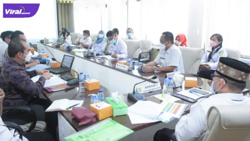 Suasana bersama Forum Kemitraan BPJS Kesehatan semester II di Ruang Rapat Randik, Senin (21/6/2021). Foto : viralsumsel.com/devi