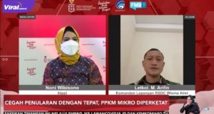 Dialog Produktif KPCPEN yang ditayangkan di FMB9ID_IKP, Rabu (23/6/2021). Foto : ist