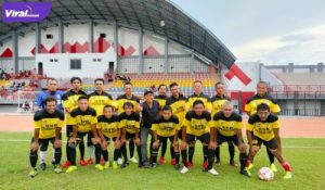 Skuat PS Putra Berlian Legend sebelum hadapi Sekayu Old Star di Stadion Serasan Sekate, Kota Sekayu, Kabupaten Musi Banyuasin (Muba), Sabtu (26/6/2021) sore. Foto : viralsumsel.com/devi