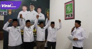 Para pengurus DPC PKB Banyuasin usai Muscab DPC PKB di Graha Sedulang Setudung, Sabtu (26/6/2021) siang. Foto : viralsumsel.com/noto